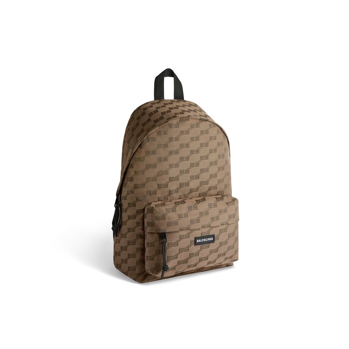 signature medium backpack bb monogram jacquard canvas