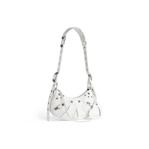 Women's Le Cagole Xs Shoulder Bag in White | Balenciaga US