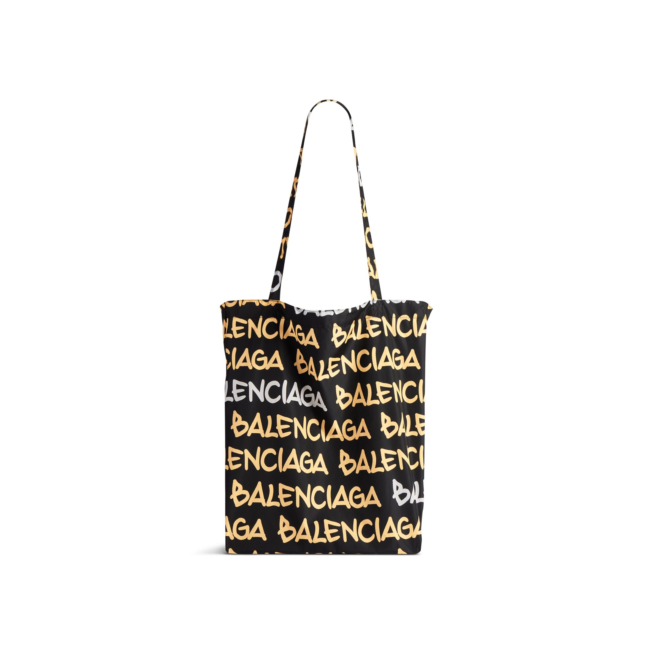 Balenciaga Souvenir Medium Shopping Tote Bag - Black - Unisex - Polyamide