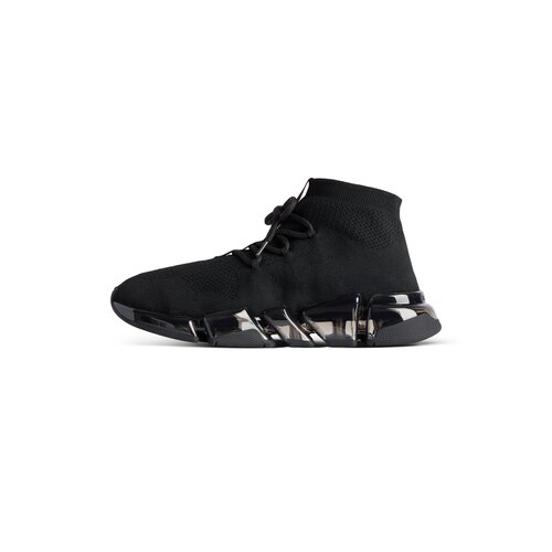 speed 2.0 lace up full clear sole recycled knit sneaker