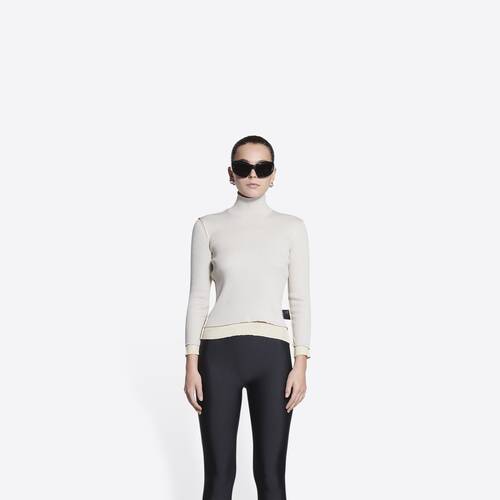 reversible fitted sweater
