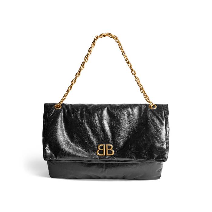 Balenciaga Hourglass Small Croc Embossed Bag, Black | Costco
