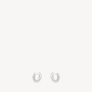 Women's Loop Xxs Earrings in Silver Balenciaga US