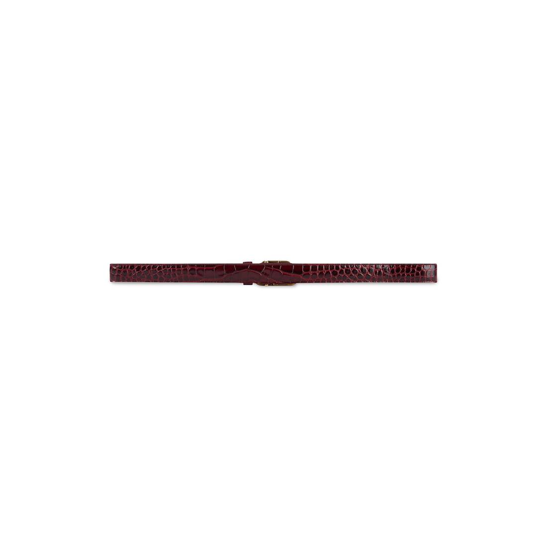 Ceinture Bb Fine in Rouge | Balenciaga France FR - Image 2