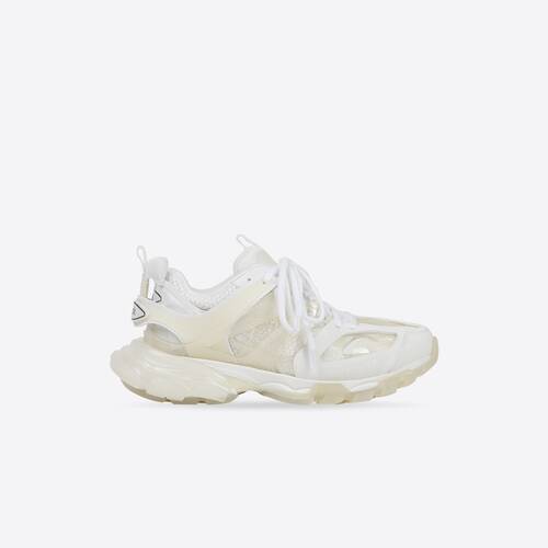 track clear sole trainers