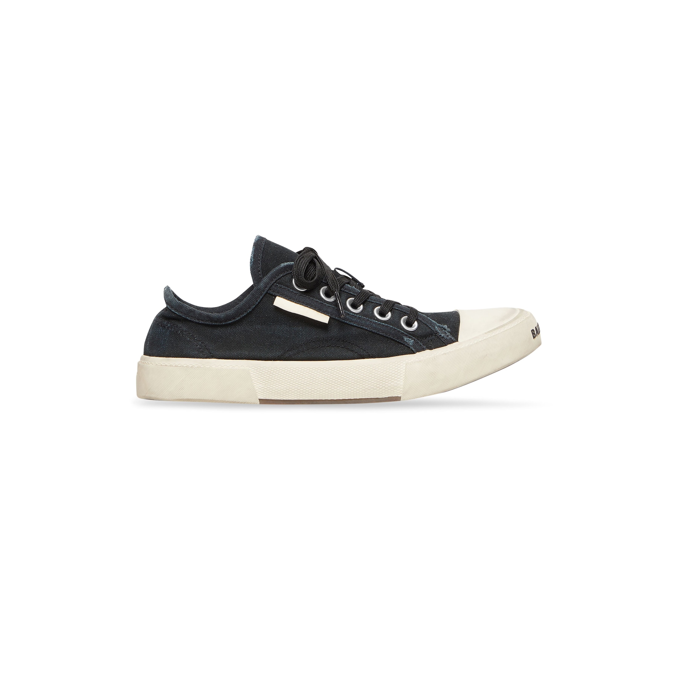 Balenciaga Paris Low Top Sneaker - Black - Man - 42 - Cotton