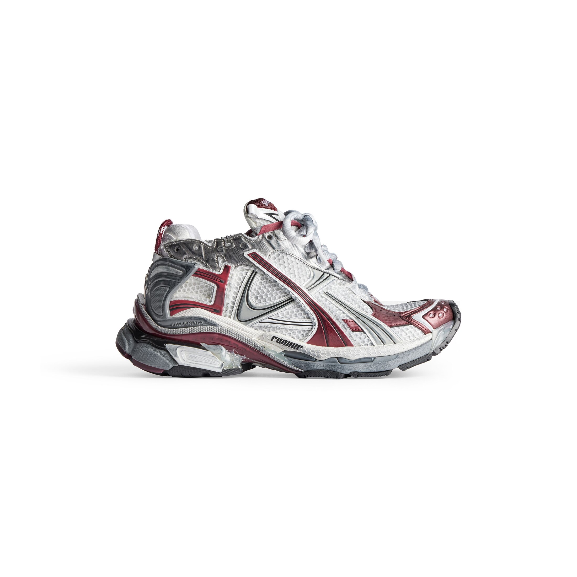 Balenciaga Runner Sneaker - White - Woman - 37 - Upper: Polyurethane, Polyester - Sole: Rubber, Tpu, Eva, Polyurethane - Insole: Foam