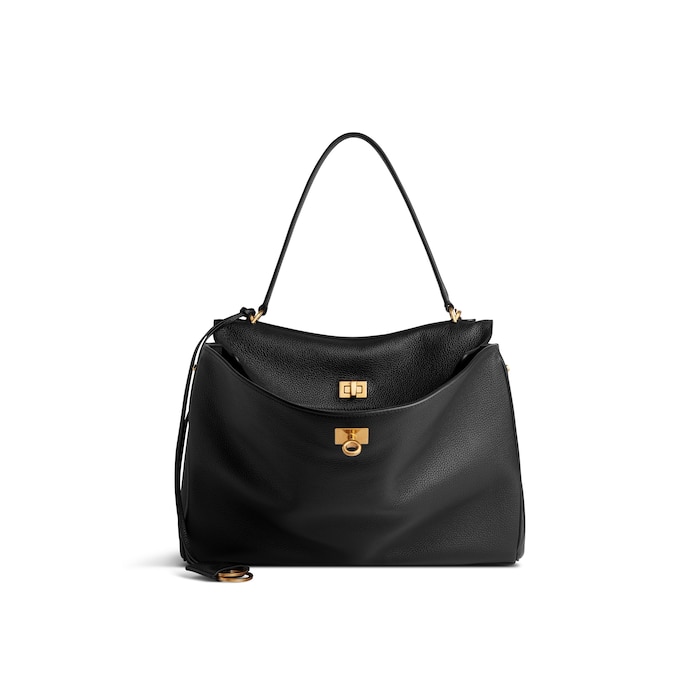 bolso de mano rodeo mediano piel de becerro granulada