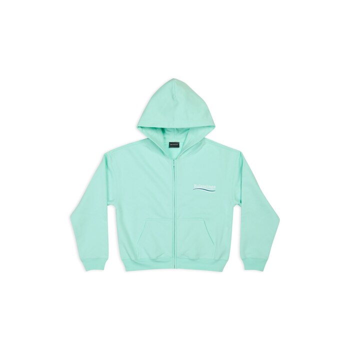 political campaign zip-up hoodie small fit