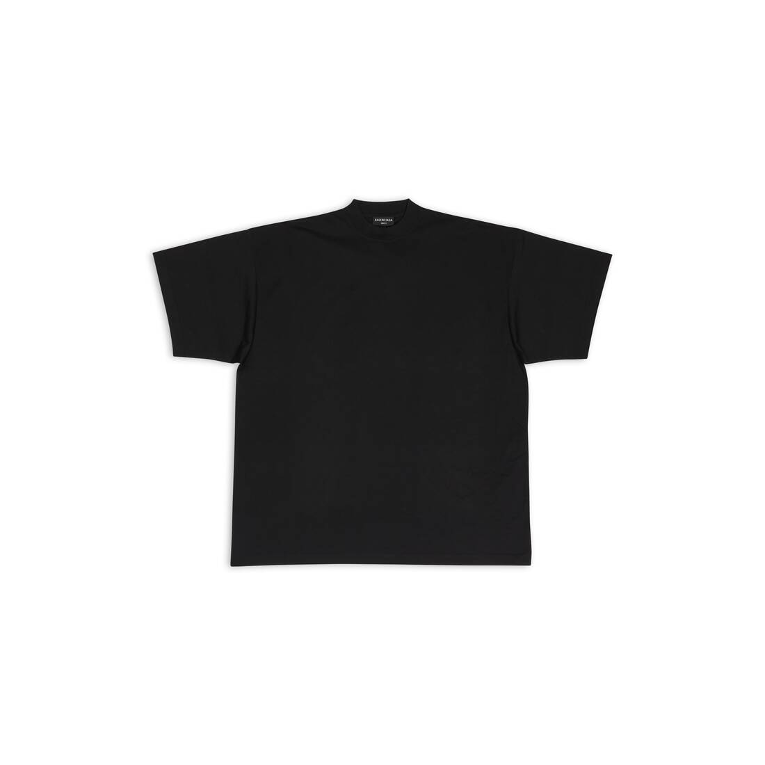 Logo Oversized Cotton Jersey T Shirt in Black - Balenciaga
