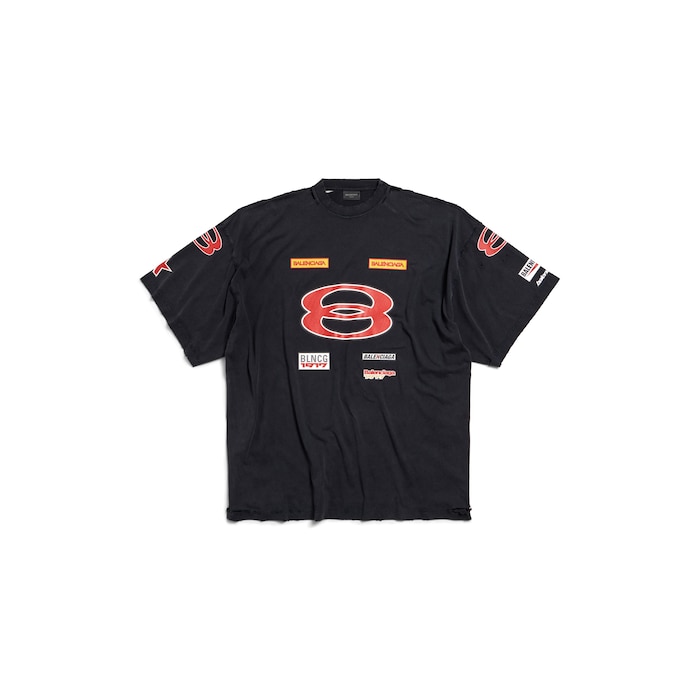 sponsor logos t-shirt oversized