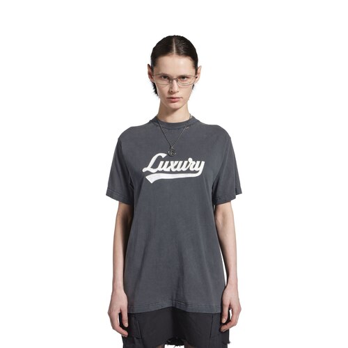 luxury script hybrid t-shirt cargo dress