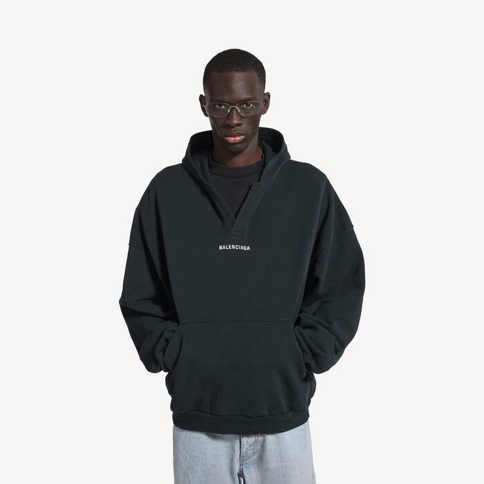 balenciaga back hoodie polo领连帽卫衣