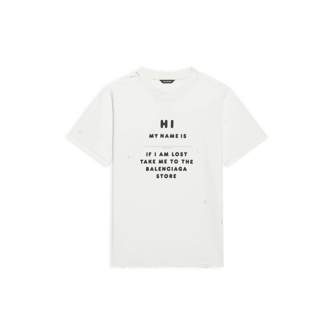 hi my name is small fit t-shirt