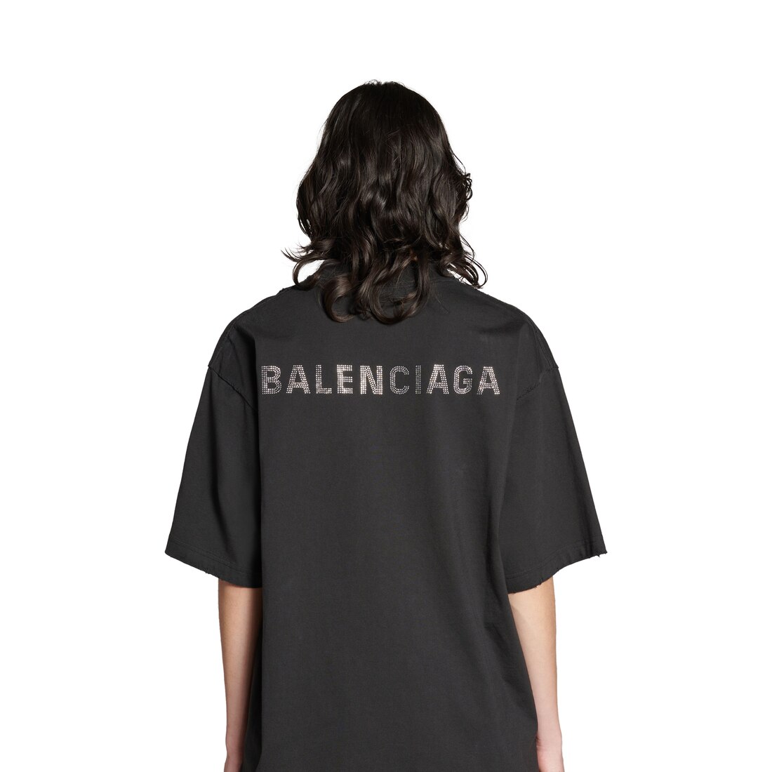 Balenciaga Back T shirt Medium Fit in Black Balenciaga CA