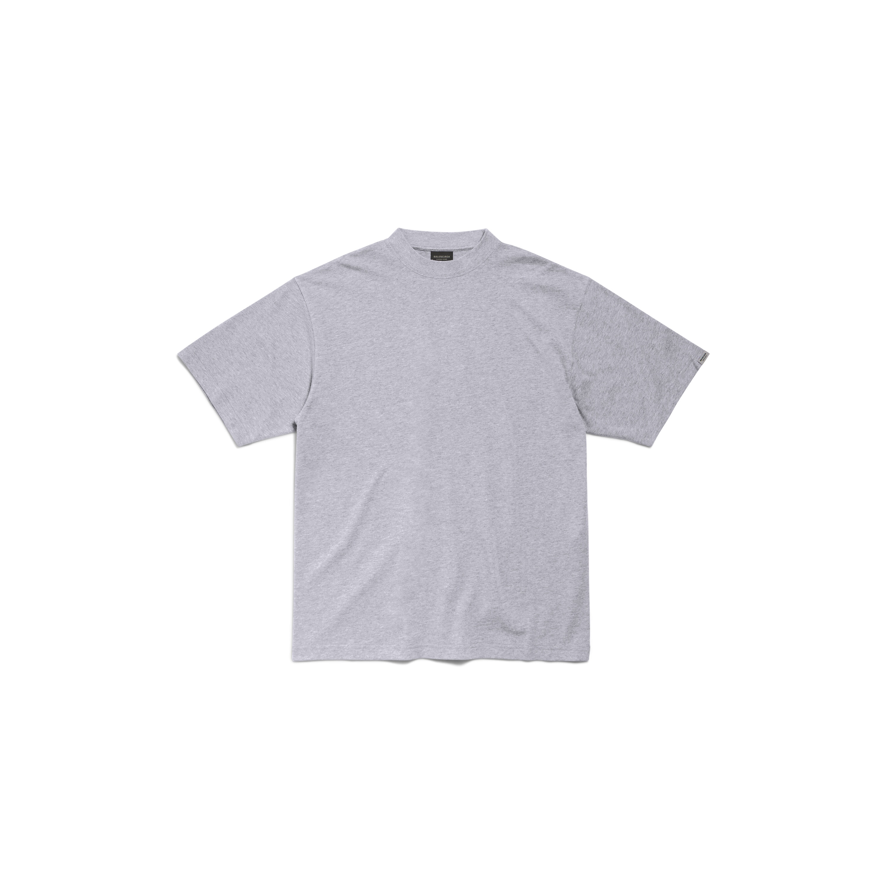 Balenciaga grey logo t shirt on sale