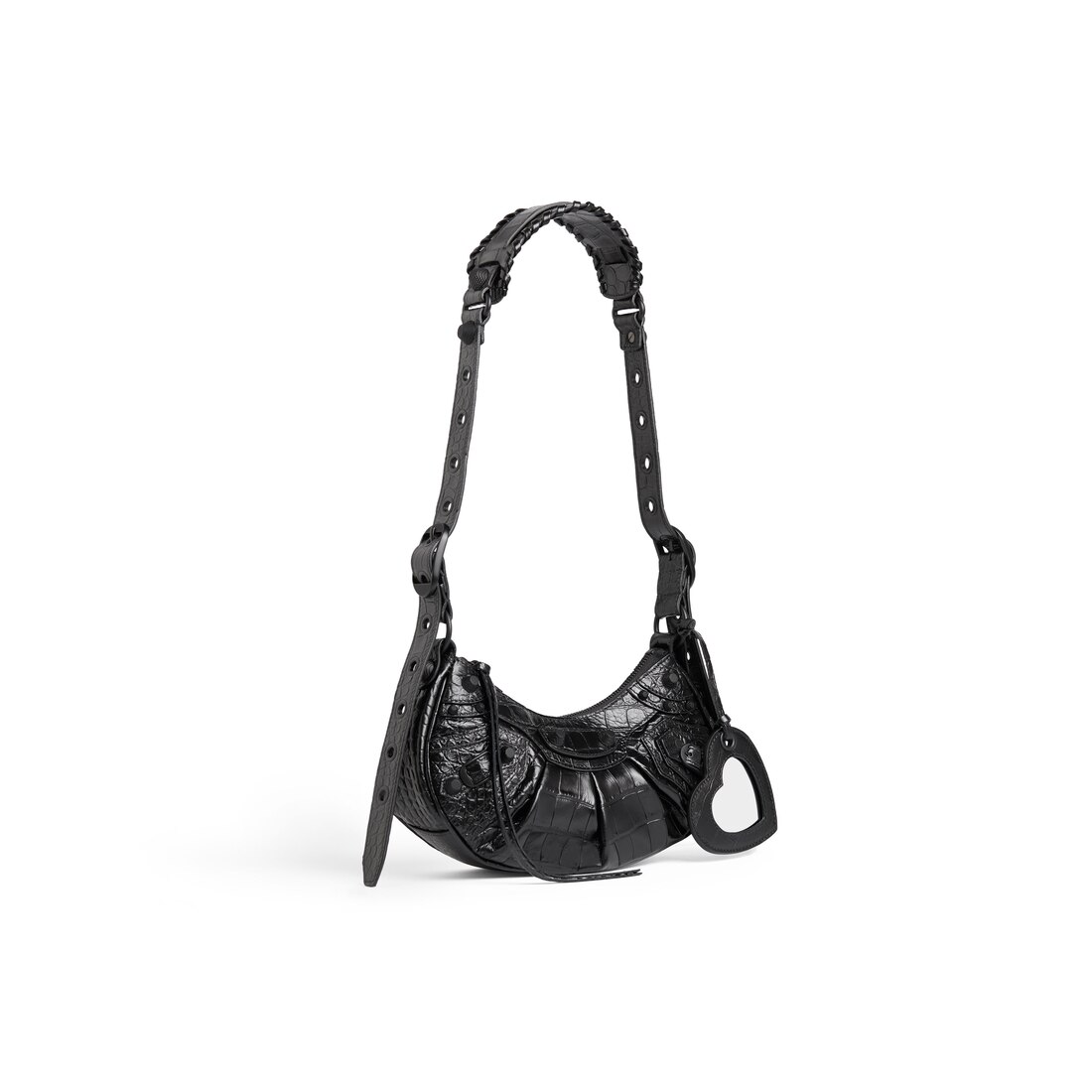 BALENCIAGA Crocodile Embossed Leather Bag for Women