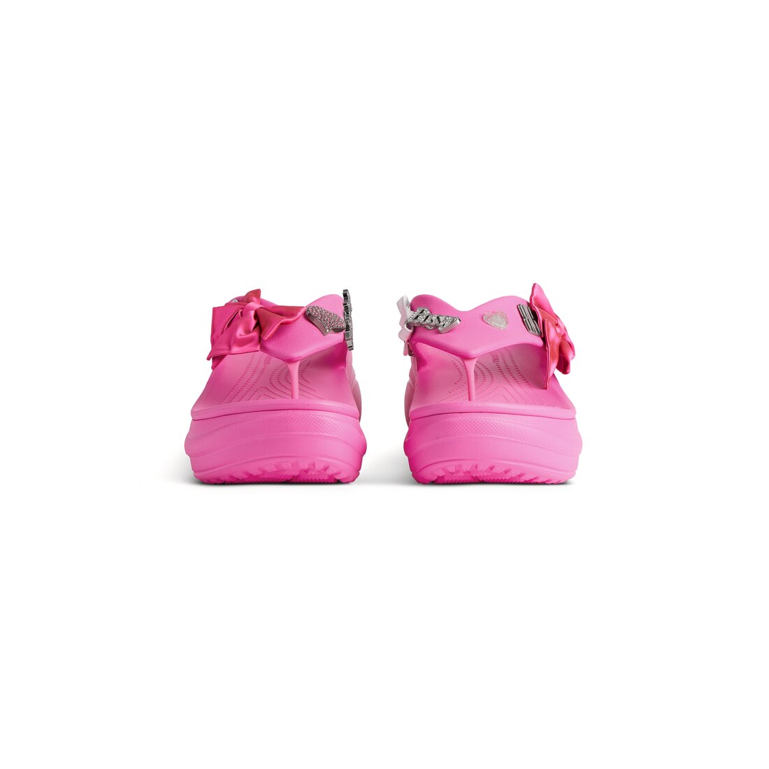 新作*BALENCIAGA* X Crocs サンダル Jibbitz ピンク Women's Crocs™ Thong Jibbitz™ in Glossy Pink | Balenciaga US