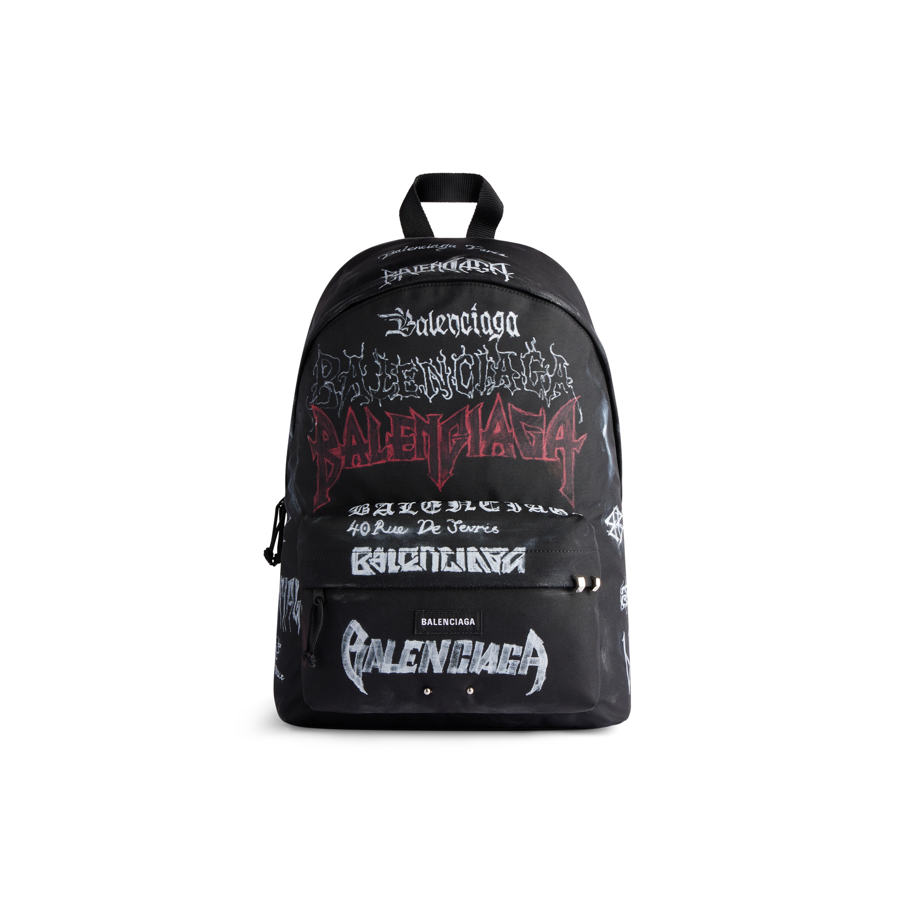 Men s Explorer Backpack Diy Metal Allover in Black Balenciaga US