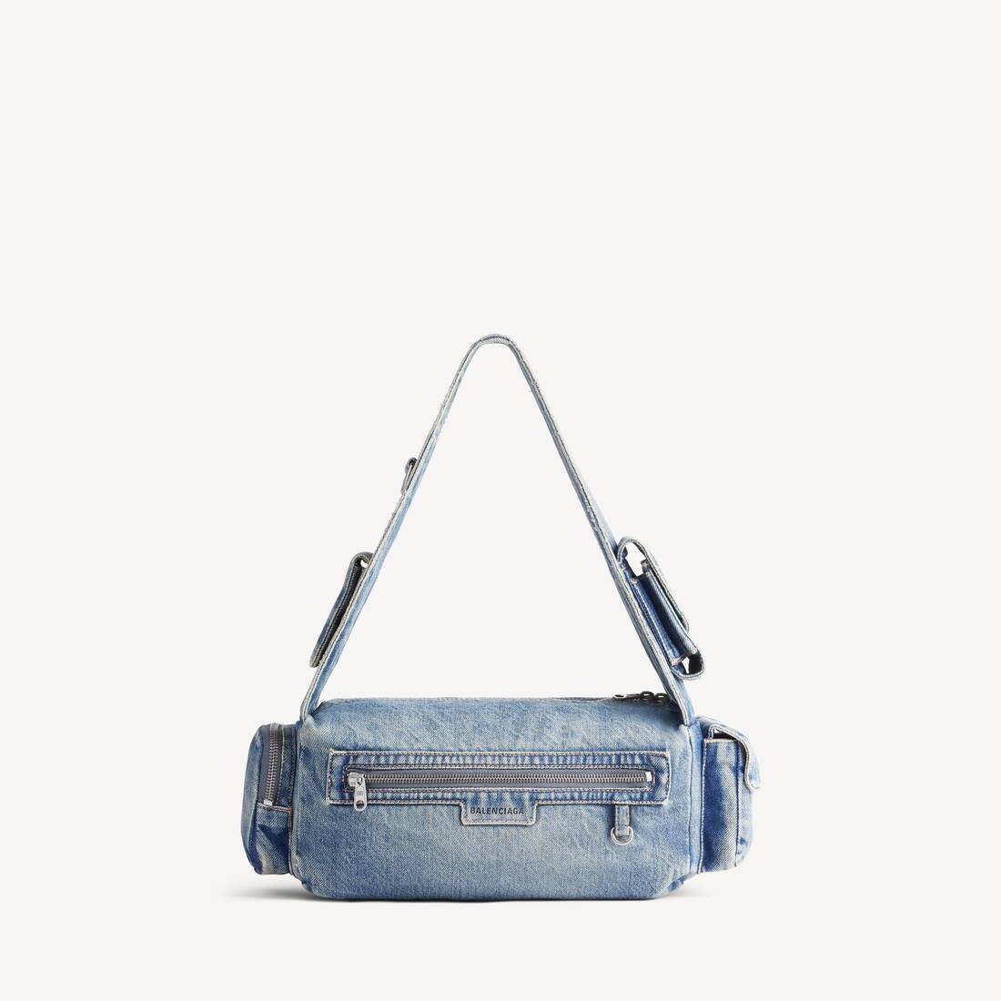 발렌시아가 남성용 슈퍼비지 슬링백 스몰 7021672AA244637