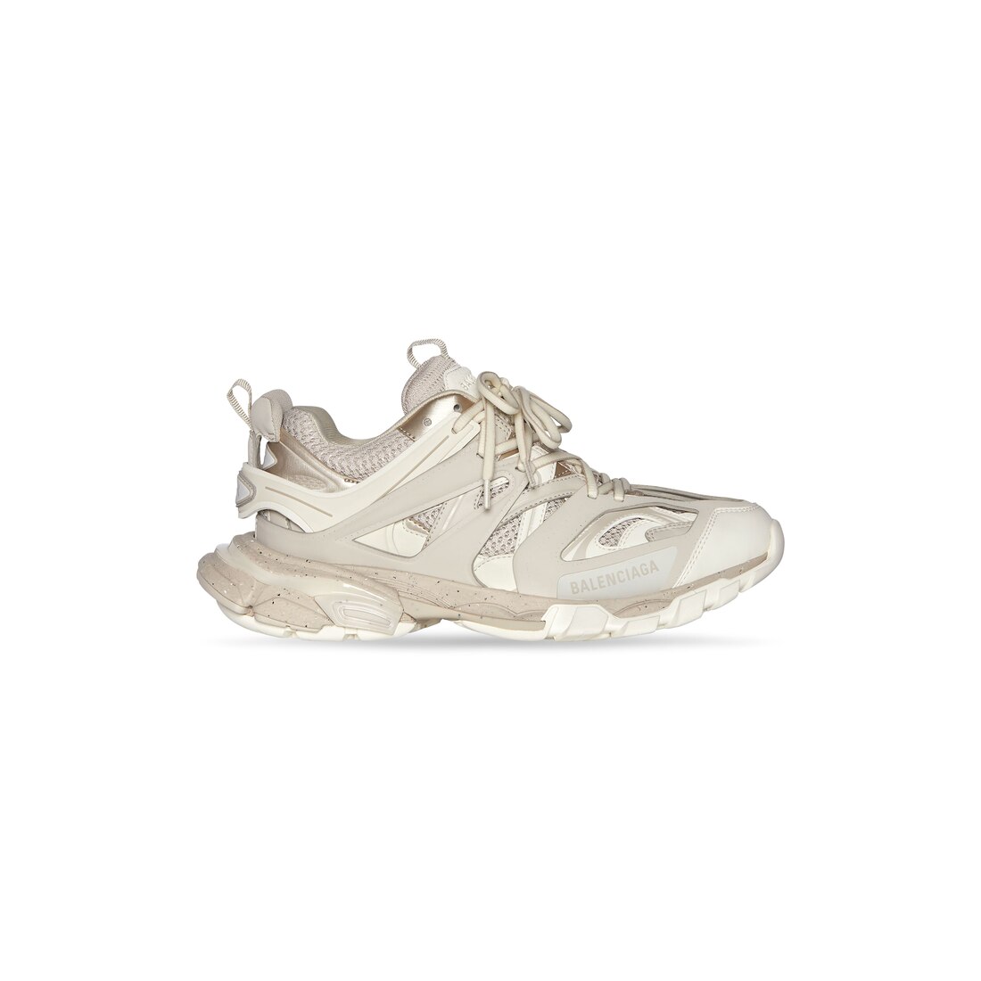 track sneaker metallic