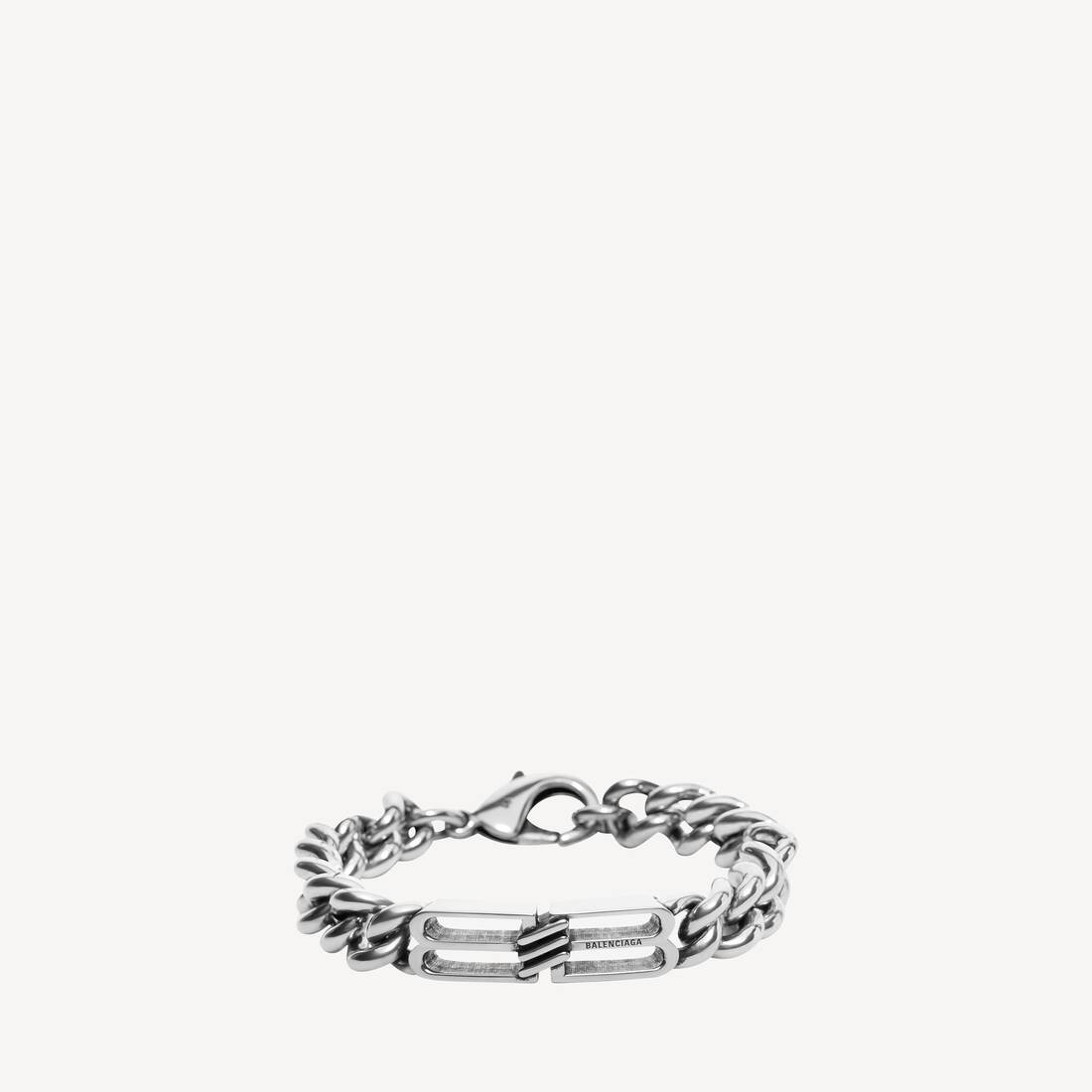 Bb Icon Gourmette Bracelet in Antique Silver
