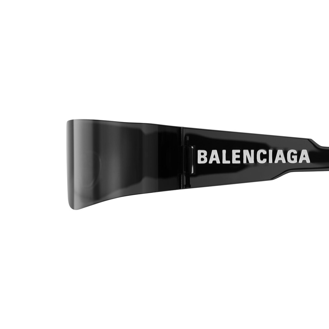 Balenciaga Black Bat Rectangle Sunglasses