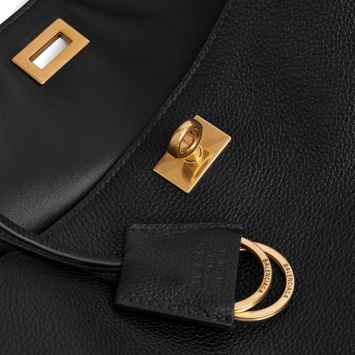 bolso de mano rodeo mediano piel de becerro granulada