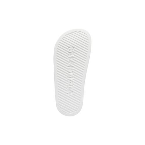 Women's Chunky Slide Sandal in White | Balenciaga US