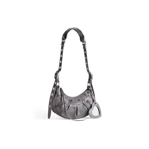Women's Le Cagole Xs Shoulder Bag in Dark Grey | Balenciaga US