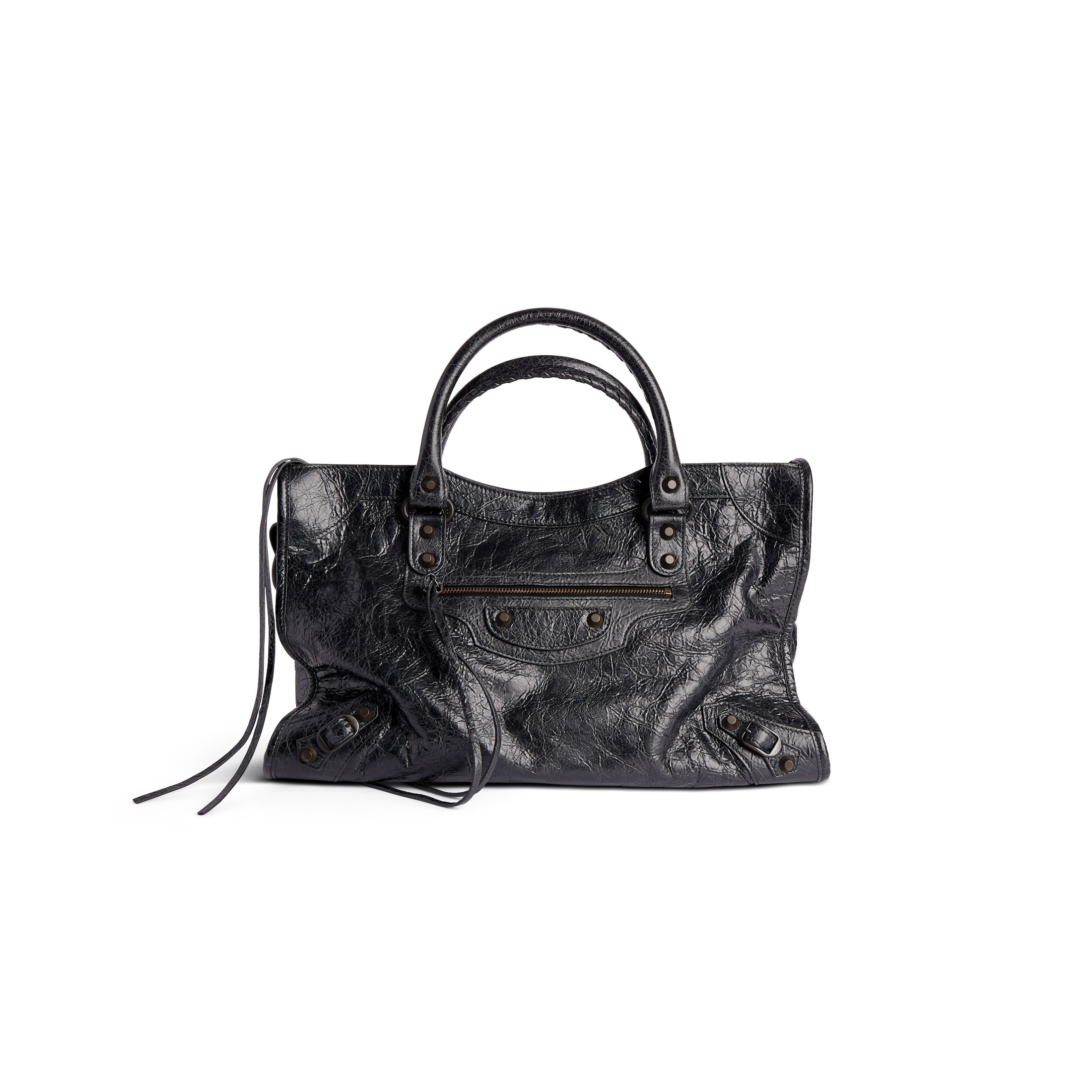 Balenciaga Le City Medium Bag - Black - Woman - Lambskin