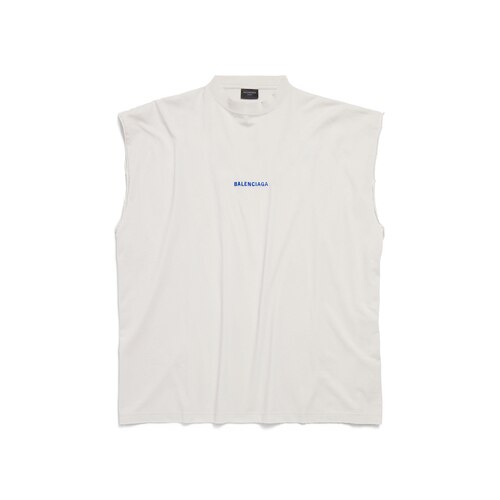 balenciaga back sleeveless t-shirt