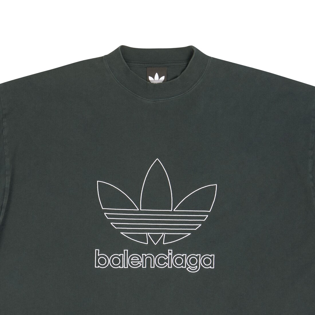 BALENCIAGA / ADIDAS Tシャツ ダークグリーン-