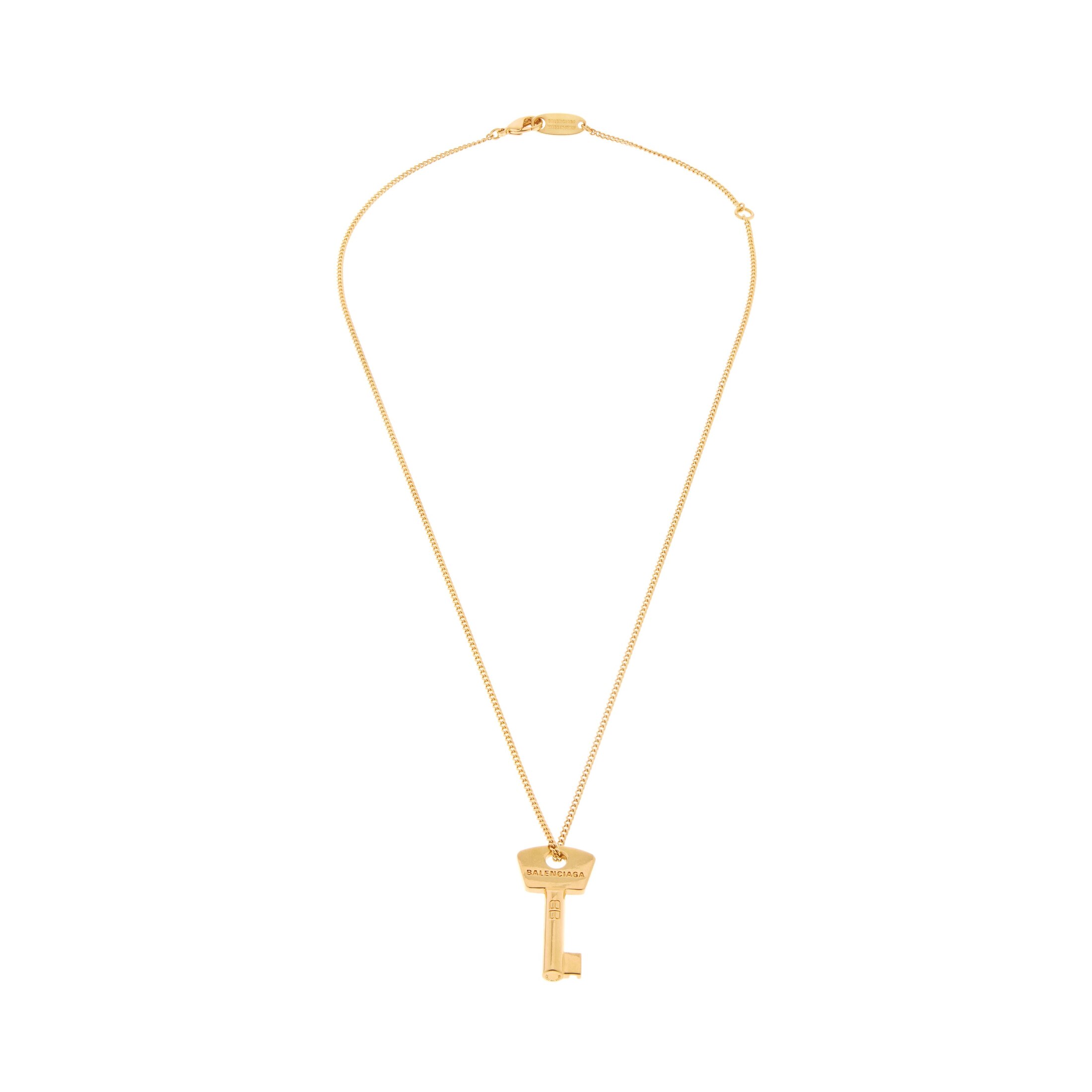 Balenciaga Amour Key Necklace - Gold - Woman - Brass