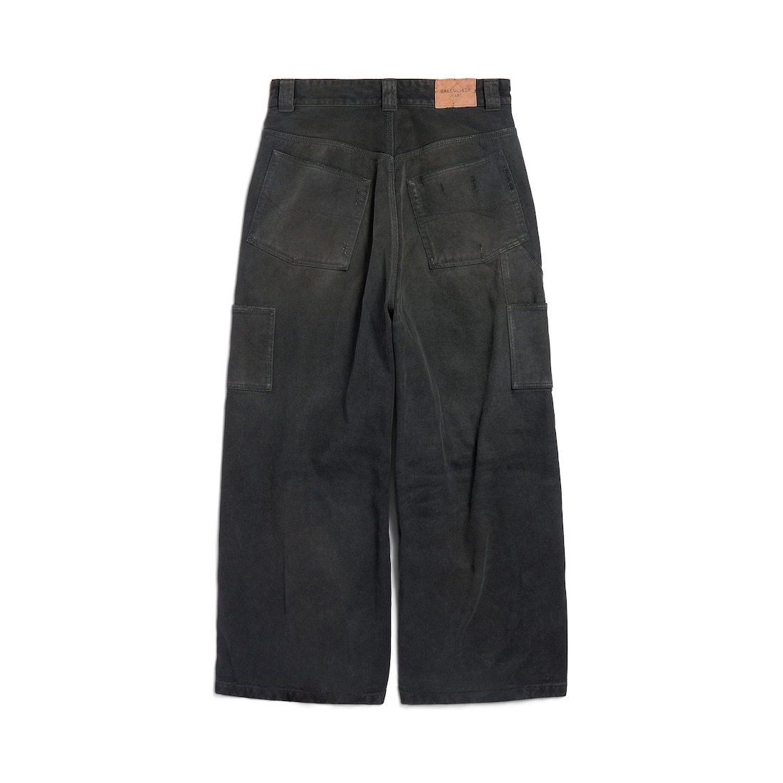 【24SS】BALENCIAGA Baggy バギー コットン デニム ジーンズ 24SS】BALENCIAGA PIERCED BAGGY バギー デニム ジーンズ