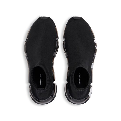 speed 2.0 full clear sole graffiti recycled knit sneaker 