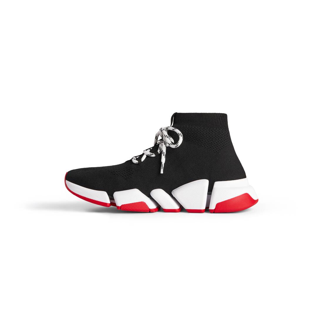Balenciaga Recycled Speed Trainer Sneaker 'Red Black' Sz 40 / 7