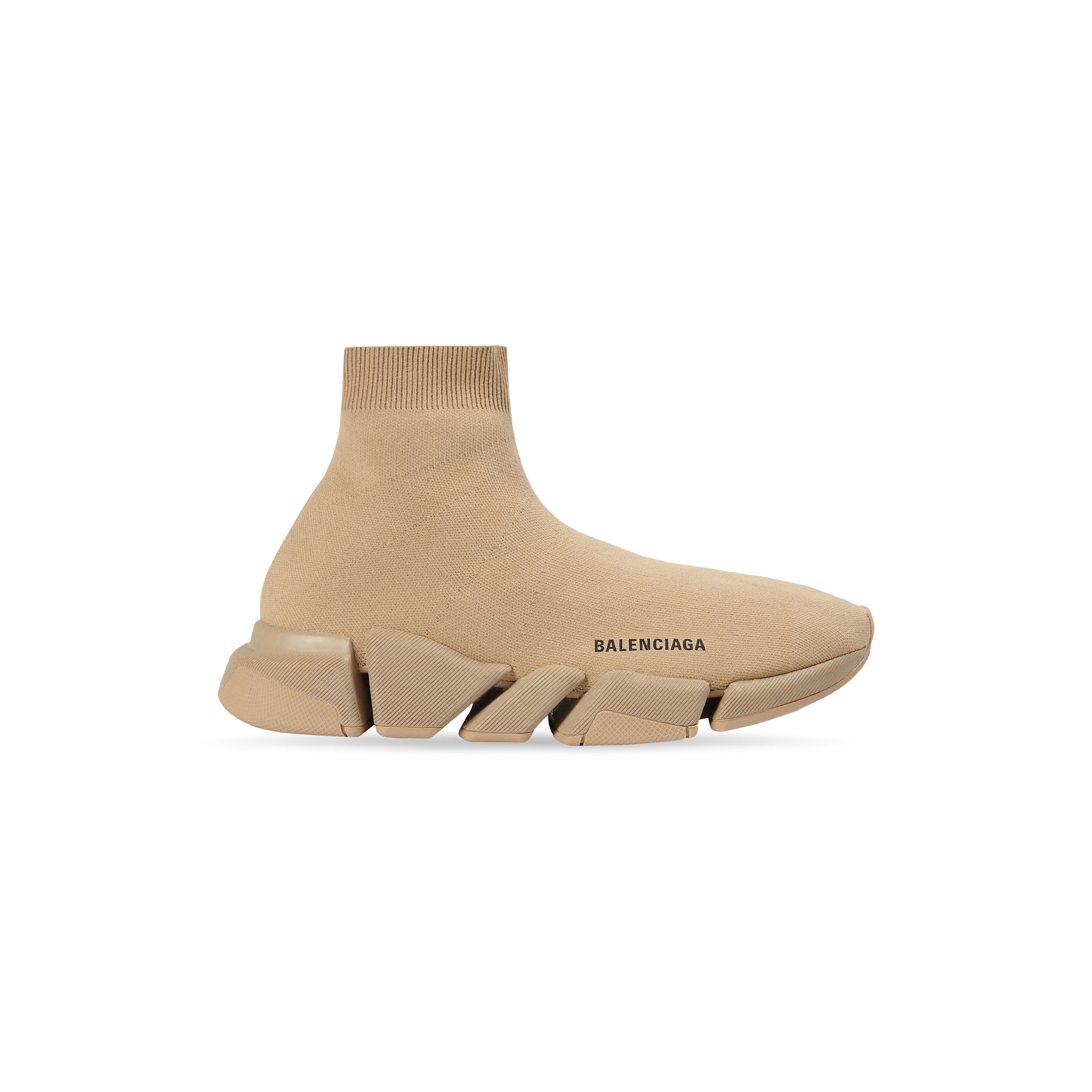 Balenciaga Speed 2.0 Monocolor Recycled Knit Sneaker - Beige - Man - 42 - Polyester, Elastane