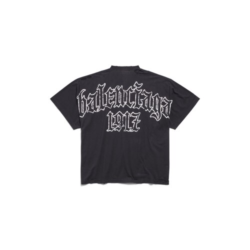 blackletter script oversized t-shirt