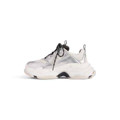 balenciaga triple s mens silver