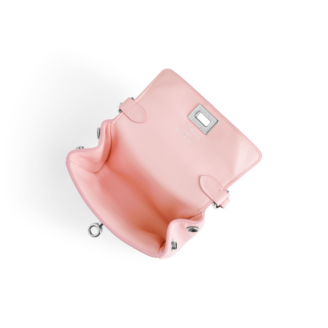 Women's Rodeo Micro Bag Charm in Suede Pink | Balenciaga US