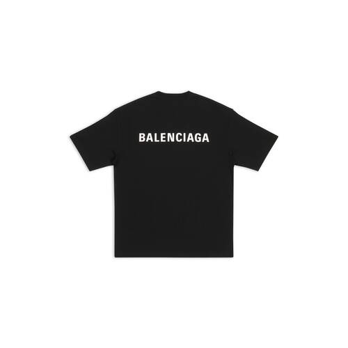 ブラックのメンズ Logo ミディアムフィット Tシャツ | Balenciaga JP