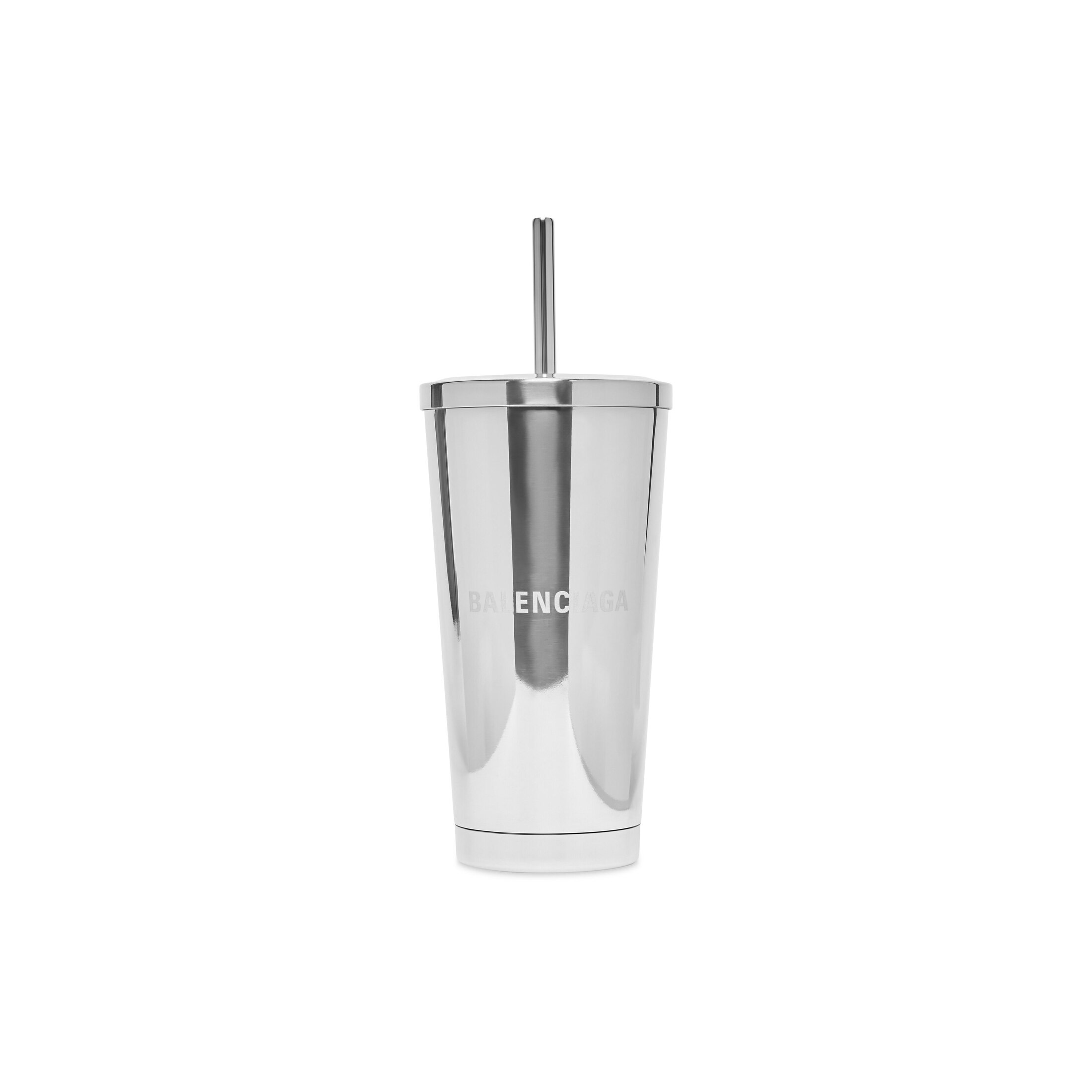 Balenciaga Tumbler - Silver - Man - Stainless Steel & Silicone