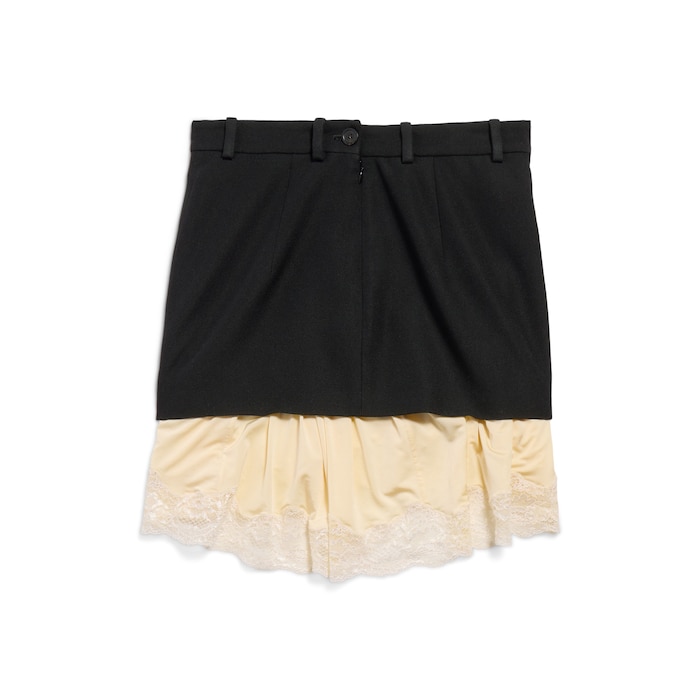 lingerie mini tailored skirt