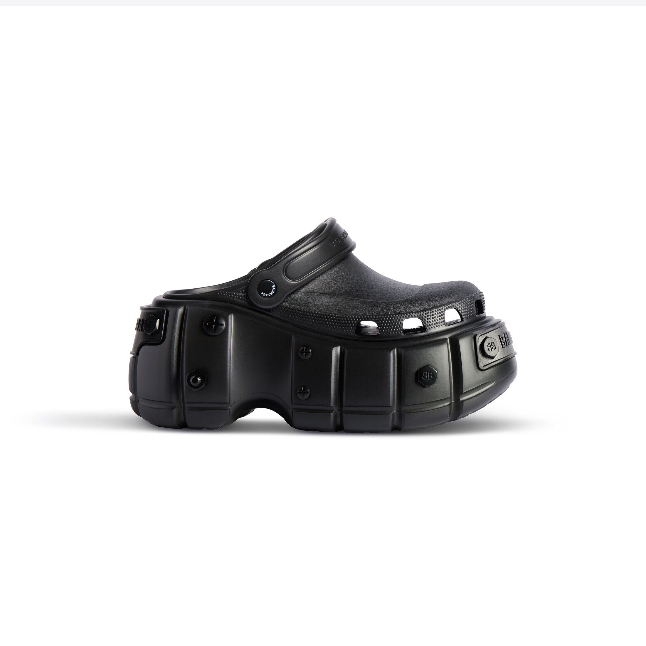 Balenciaga HardCrocs Mule - Black - Men's - 9 - Eva, Zamak