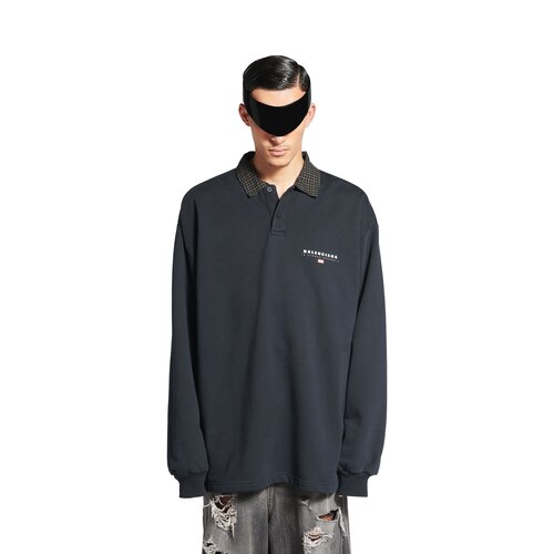 unity sport polo领长袖衬衫