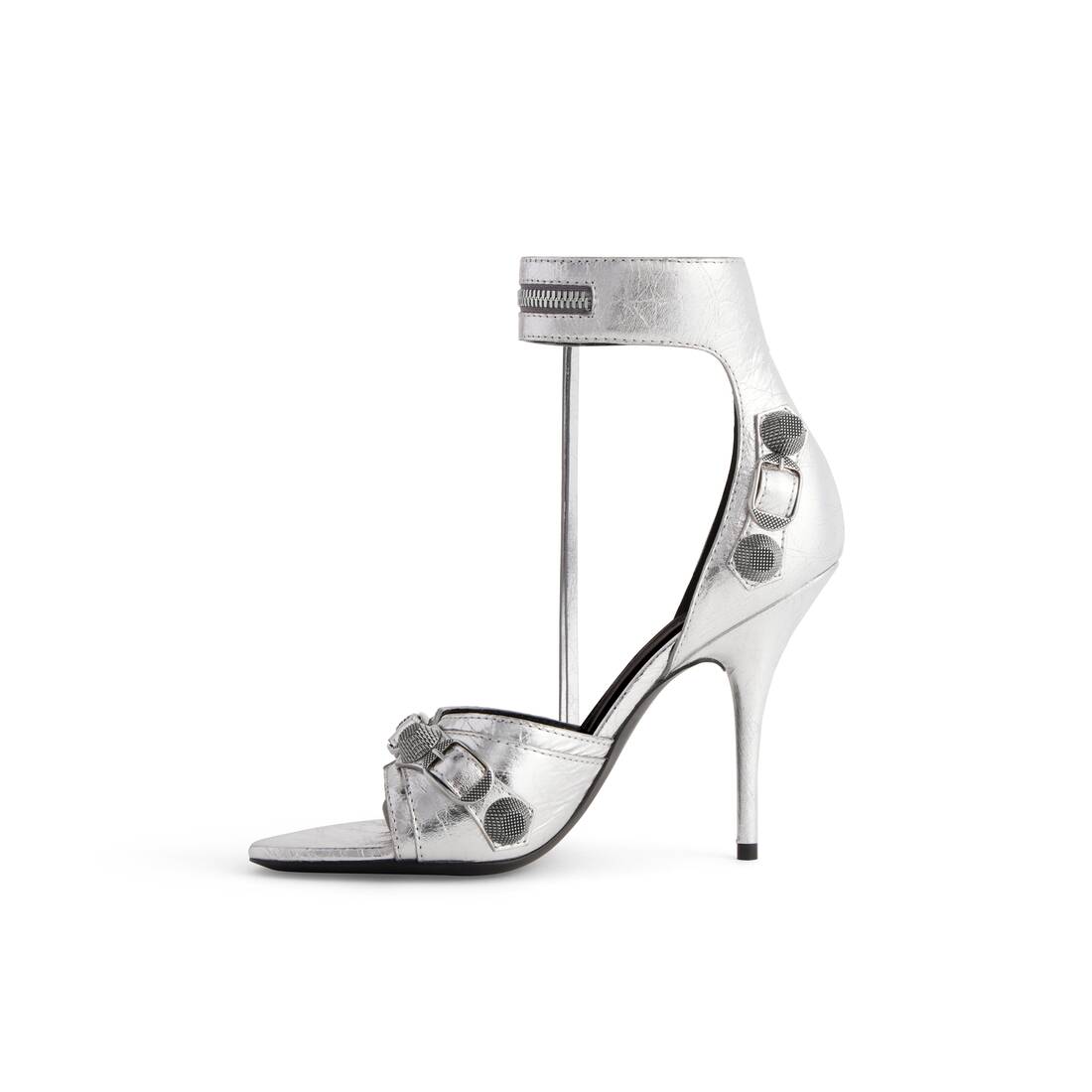 Women's Cagole 110mm Sandal Metallized in Silver