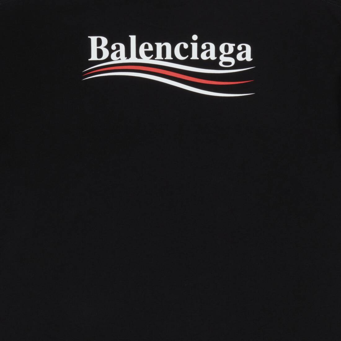 Men's Political Campaign T-shirt Regular Fit in Black