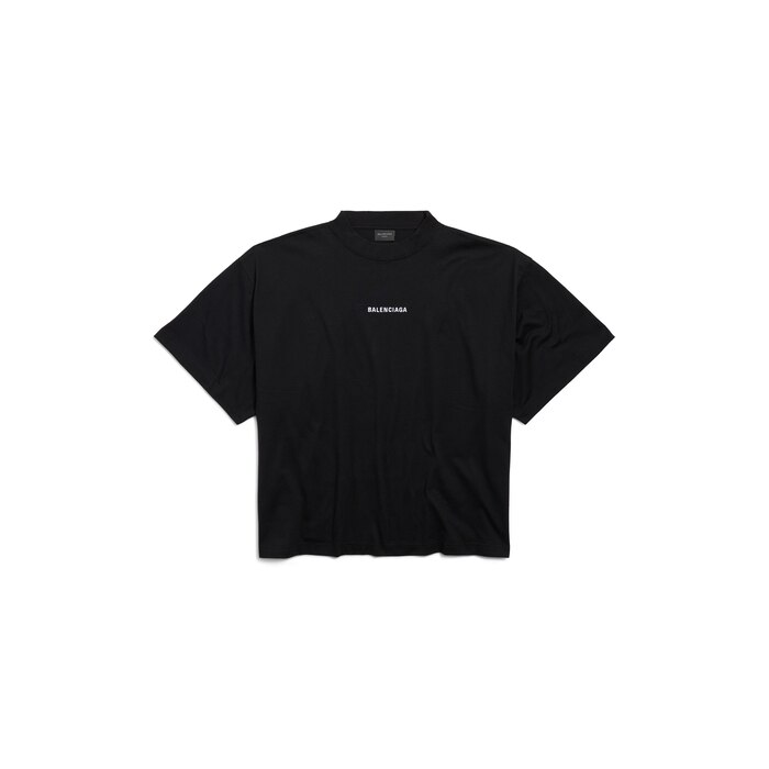 balenciaga back cropped t-shirt