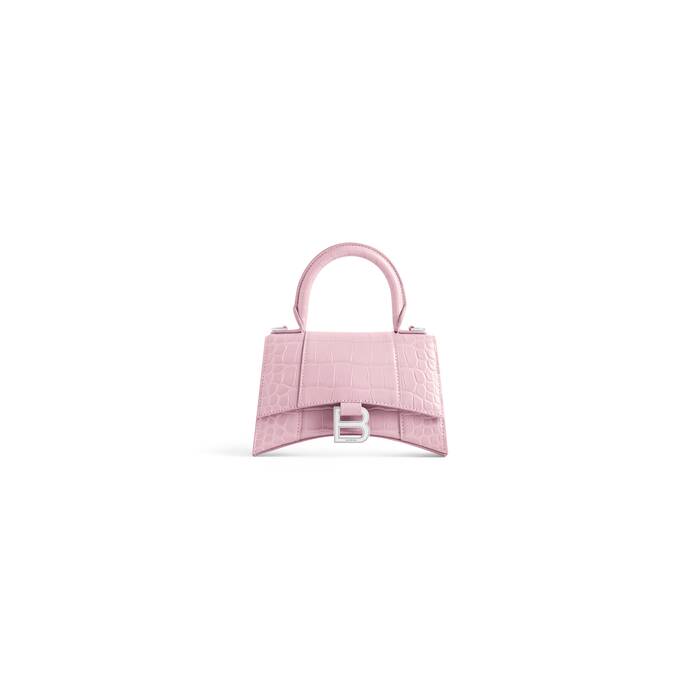 Pink Hourglass Mini shoulder bag Balenciaga  IetpShops Myanmar   bucklefastening belt bag